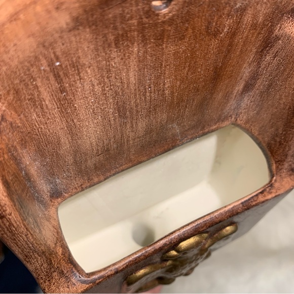 Vintage Ceramic Wall Mount 1972 Gold Eagle Pocket Mailbox Gold Eagle - Picture 15 of 15